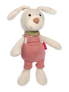 Мягкая игрушка-комбинезончик в виде кролика, красная. Плюшевая игрушка Свити розового цвета