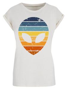 Футболка Alien Sunset Retro с удлиненными плечами в цвете Whitesand F4NT4STIC