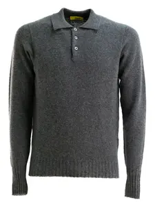 Шерстяное поло на пуговицах Drumohr