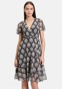 Платье Cartoon MIT RÜSCHEN, Schwarz/Weiß/Black