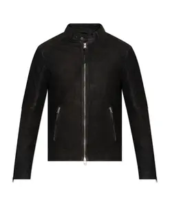 Кожаная куртка Кора Allsaints, черный