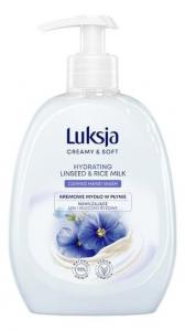 Жидкое сливочное мыло «Льняное и рисовое молоко», 500 мл Luksja, Creamy & Soft Moisturizing