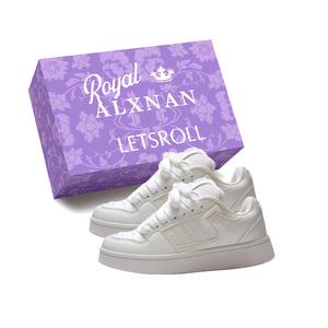 Alxnan Женские низкие кэжуал кеды White Box, цвет White Box