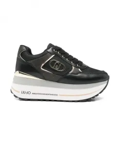 Черные кроссовки на платформе Maxi Wonder Plus Liu Jo, черный