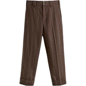 Гарри Ламберт Совместный бренд Повседневные брюки Унисекс Коричневый ZARA