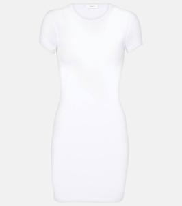 Мини-платье из хлопкового джерси Wardrobe.Nyc, белый