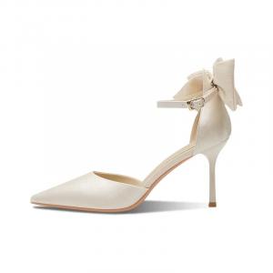 PARK DANCE Женские туфли на высоком каблуке черно-белые белые, цвет White