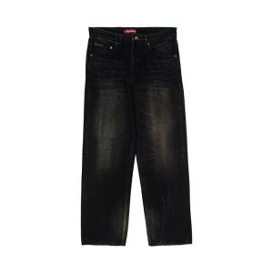 Джинсы Supreme Distressed Loose Fit Selvedge Jean, цвет Washed Black