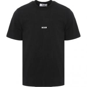MSGM Футболка мужская черная
