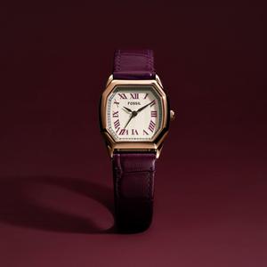 Женские аналоговые часы Fossil ES5428 с кожаным ремешком