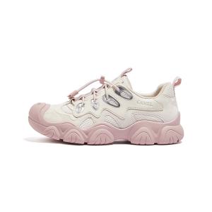 CAMEL Женские противоскользящие износостойкие низкие треккинговые туфли бежевый розовый серебристый, цвет Beige/Pink/Silver