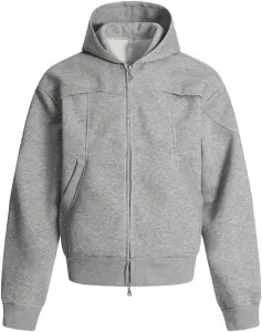 Мужская худи с пачворком и молнией