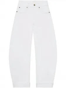 Широкие джинсы Frame, белый