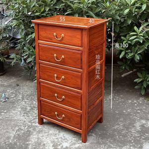 Yu Senyi Комод из массива дерева в китайском стиле для гостиной, 5 ящиков