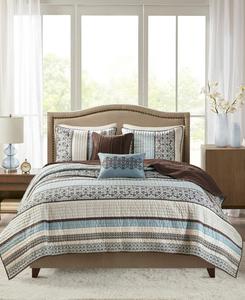 Комплект постельного белья princeton из 5 предметов, размер king Madison Park, Blue