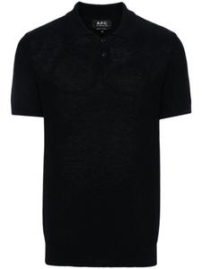 A.P.C. рубашка поло Jay рыхлой вязки, синий
