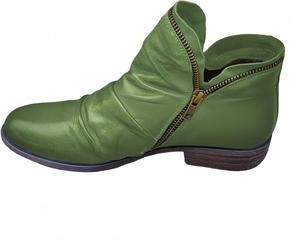 Женские короткие ботинки на плоской подошве, классические низкие ботильоны, удобные повседневные ботинки XAIODRAGONSKY, Green