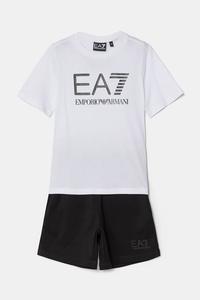 Детский хлопковый комплект Ea7 Emporio Armani, белый