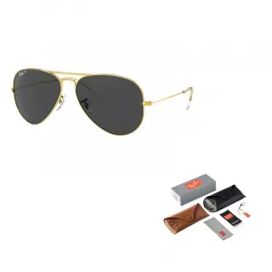 RayBan Аксессуар солнцезащитные очки нестандартной формы Alloy Unisex, Gold Frame/Black Lens 919648