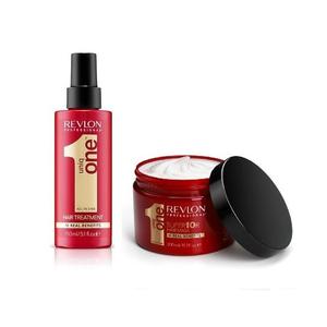 Регенерирующий набор, Маска 300мл, Лечение 150мл Revlon Uniq One ​​-