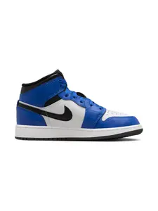Кроссовки Jordan 1 Mid Game Royal/White/Black Jordan Kids, синий