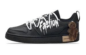 Nike Скользоустойчивые низкие детские скейтерские кеды Court Borough черные для подростков