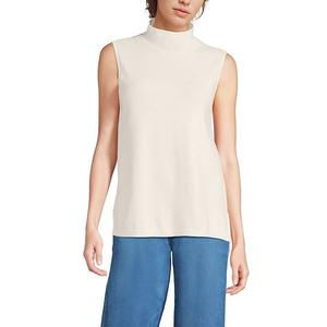 Женский тонкий безрукавный свитер Lands' End, Fresh Ivory