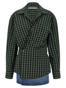 Рубашка-платье Wallet Alexander Wang, зеленый