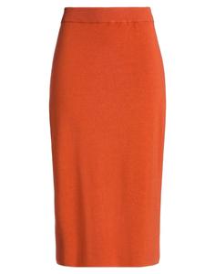 Юбка миди Kontatto, красно-коричневый