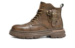 HLA Мужские ботинки Martin черно-коричневые - коричневые, цвет Brown