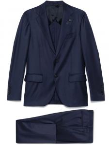 Lardini костюм с брошью, синий