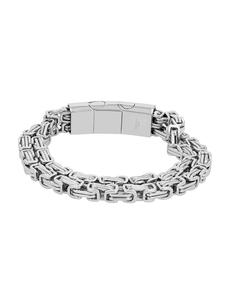 Adeliás Мужской браслет из нержавеющей стали, 19 см, серебристый
