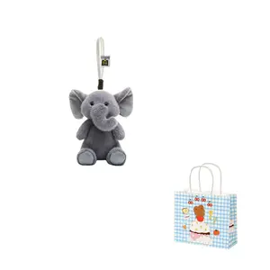 Очаровательная подвеска в виде утки, слона, пальмы, коллекции пингвина, плюшевого мишки, свиньи, мягкая игрушка, высота 15 см Dolls and bears dance