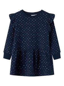 Name it Свитшот NMFOEANA LS SWE DRESS BRU в цвете mood indigo