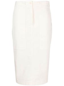 Nude юбка с завышенной талией, нейтральный цвет