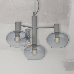 Подвесной светильник it's about RoMi Bologna Typ B, железо / дымчатое стекло - 4-светло-серый