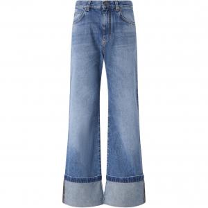 Джинсы с подвернутым краем PINKO, синий