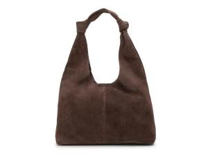 Сумка хобо American Leather Co. Gables Knot Suede Hobo Bag, темно-коричневый