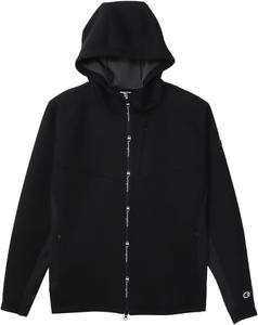 Мужская толстовка Champion с длинными рукавами WRAP-AIR, водоотталкивающим логотипом и застежкой-молнией TECH WEAVE 3LS (C3-YG101) для игры в гольф, черный