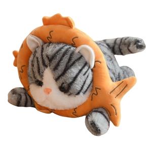 Мягкая и милая трансформирующаяся кошка плюшевая кукла высотой 30см/40см MLING, серый