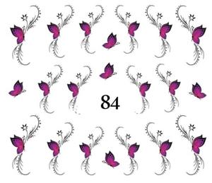 Водные наклейки для ногтей - №84, inna