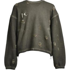 Свитшот с логотипом THUG CLUB, хаки