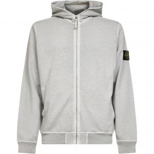 STONE ISLAND Толстовка мужская Pearl Gray с капюшоном Moderate