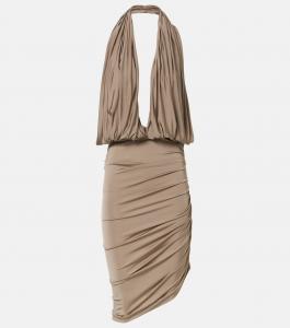 Платье миди из джерси с открытой спиной Magda Butrym, бежевый