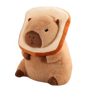 Плюшевая игрушка капибара в виде хлеба, 30см/40см Fox fairy