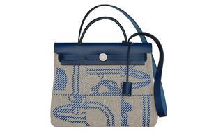 HERMES Сумка через плечо на пояс Herbag Zip Hunter из кожи и холста