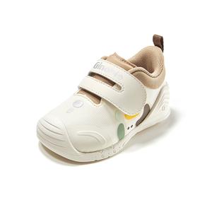 Износостойкие низкие кроссовки с поддержкой баланса для младенцев и малышей GINOBLE, белый/коричневый