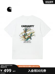 Футболка Carhartt WIP с принтом, синий
