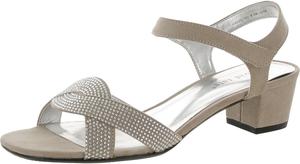 Женские сандалии на каблуке David Tate, Champagne Satin