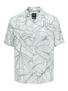 Рубашка на пуговицах классического кроя Only & Sons Palo, белый